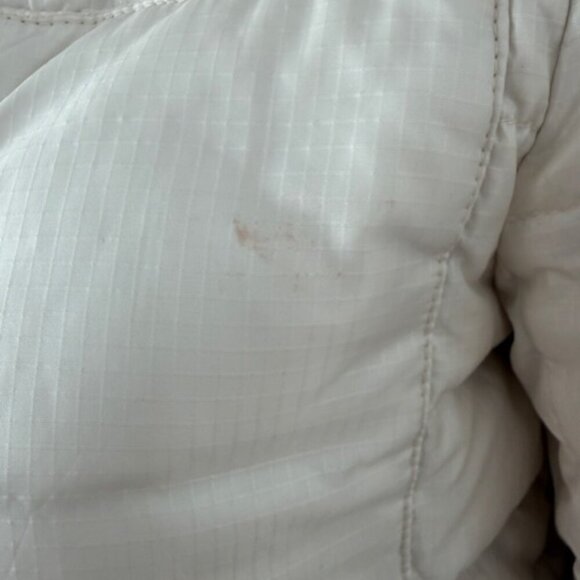 J CREW Ivory Cream Lightweight Down Puffer Winter Jacket Coat XS - Picture 10 of 15